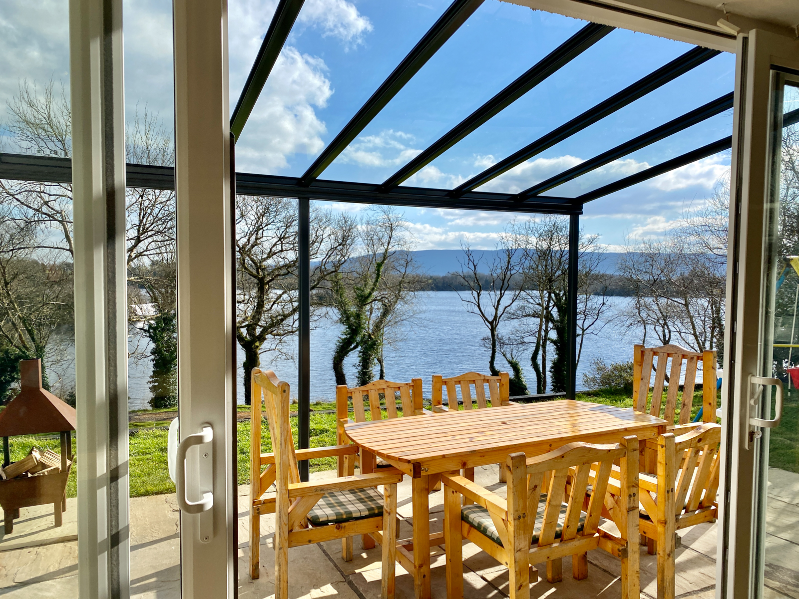 covered patio at self catering accommodation