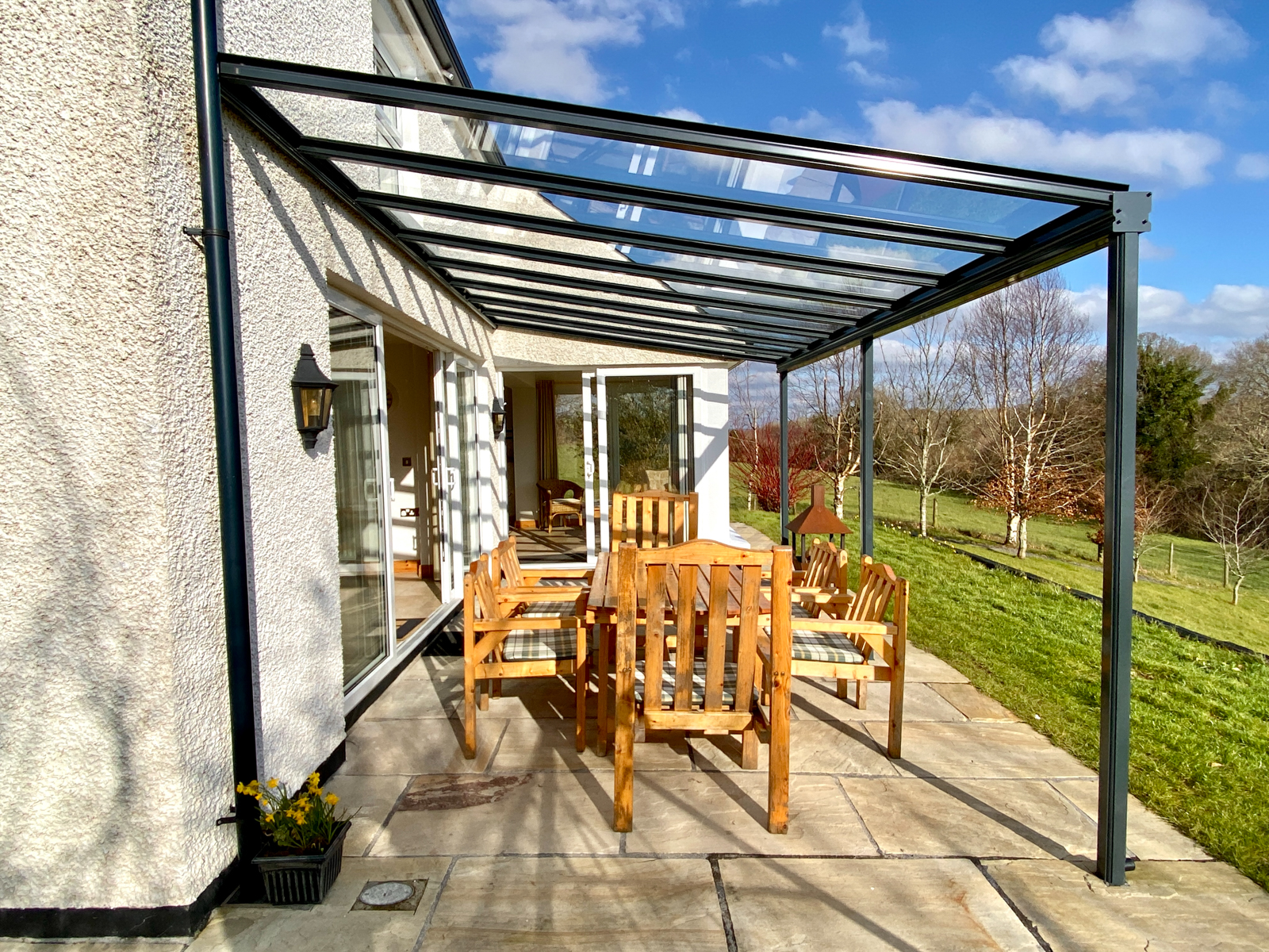 covered patio at self catering accommodation