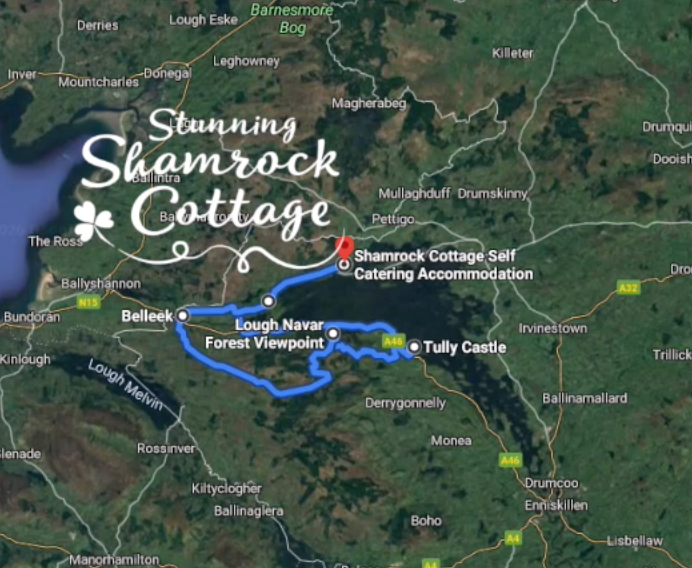Shamrock cottage days out Tully Castle